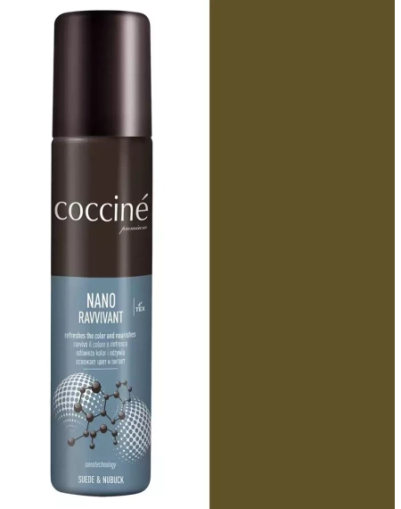 Coccinè Nano Ravvivant - Спрей за велур и набук, олив