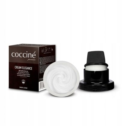Coccinè Cream Elegance – Бяла крем боя с восък за обувки и кожени изделия