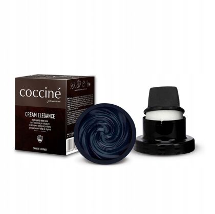 Coccinè Cream Elegance – крем-боя с восък за обувки и кожени изделия, тъмносиня