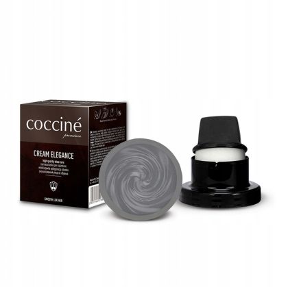 Coccinè Cream Elegance – крем-боя с восък за обувки и кожени изделия, сива