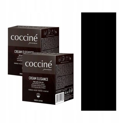 Комплект 2x Coccinè Cream Elegance – крем-боя за гладка кожа, черна