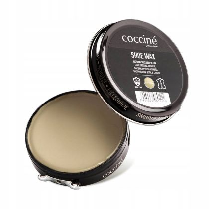 Coccinè Shoe Wax – Неутрална вакса за гладка кожа в метална кутия