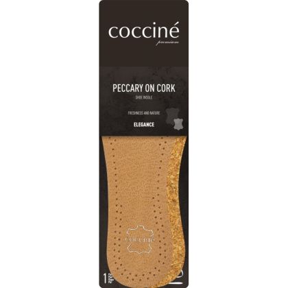 Coccinè Pеccary on cork - Луксозни стелки от кожа пекари и корк