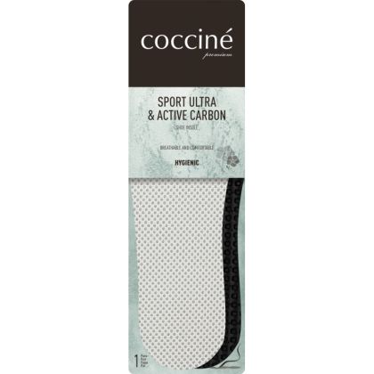 Coccinè Sport Ultra & Active Carbon White - Спортни стелки с активен въглен, бели