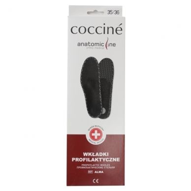 Coccinè Alma ортопедични стелки за плоскостъпие, черни