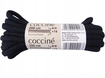 Coccinè Laces - Обли връзки 200 см, черни