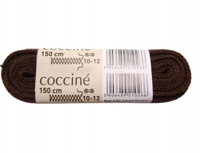 Coccinè - Плоски връзки 150 см, кафяви 