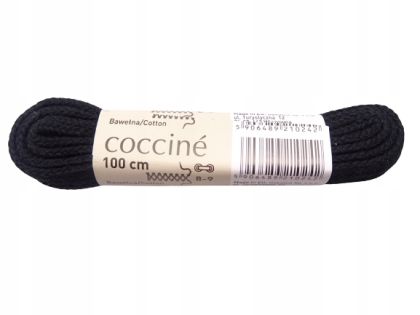 Coccinè - Плоски връзки 100 см, черни