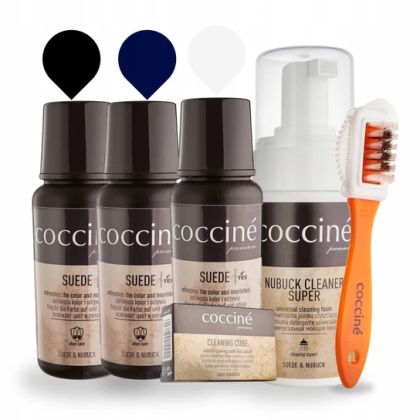 Coccinè Color Mix - 6в1 Комплект бои, пяна, четка и гъба за велур