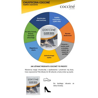 Coccinè Cleaning Wipes – Кърпи за почистване на обувки, 25 броя
