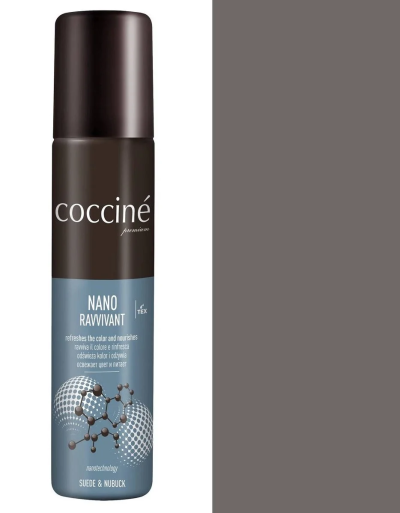 Coccinè Nano Ravvivant - Спрей за велур и набук, светлосив цвят