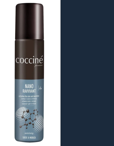 Coccinè Nano Ravvivant - Спрей за велур и набук, тъмносин цвят