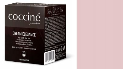 Coccinè Cream Elegance – Розова крем боя с восък за обувки и кожени изделия