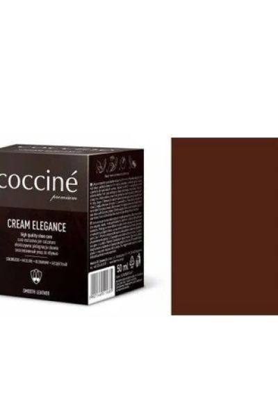 Coccinè Cream Elegance – крем-боя с восък за обувки и кожени изделия, шоколад