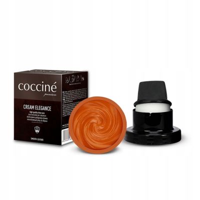 Coccinè Cream Elegance – крем-боя с восък за обувки и кожени изделия, оранжев