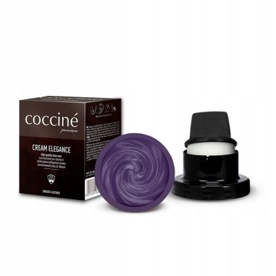 Coccinè Cream Elegance – Лилава крем боя с восък за обувки и кожени изделия