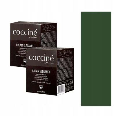 Комплект 2x Coccinè Cream Elegance – крем-боя за гладка кожа, тъмнозелена