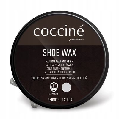 Coccinè Shoe Wax – Черна вакса за гладка кожа в метална кутия