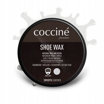 Coccinè Shoe Wax – Неутрална вакса за гладка кожа в метална кутия