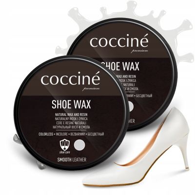 Комплект 2x Coccinè Shoe Wax –  Ваксa за гладка кожа, неутрална