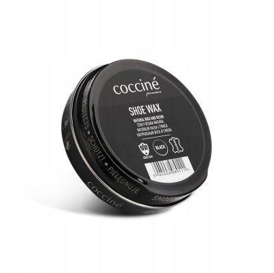 Coccinè Shoe Wax – Черна вакса за гладка кожа в метална кутия