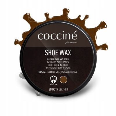 Комплект 2x Coccinè Shoe Wax –  Ваксa за гладка кожа, черна+кафява