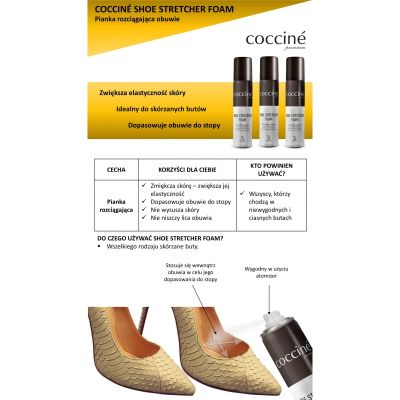 Coccinè Комплект 2in1 – пяна за разширяване на обувки с пакет мокри кърпички