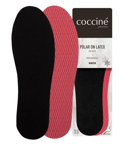 Coccinè Polar on Latex - Топли стелки от полар и латекс, черни