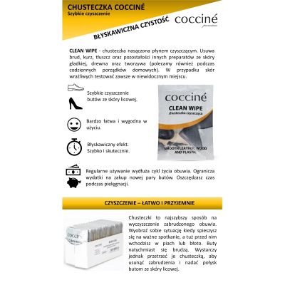 Coccinè Cleaning Wipes – 10 бр. Кърпи за почистване на обувки