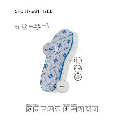 Coccinè Small Foot Sanitized – Детски антибактериални стелки за обувки