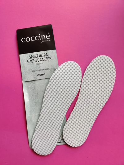 Coccinè Sport Ultra & Active Carbon White - Спортни стелки с активен въглен, бели