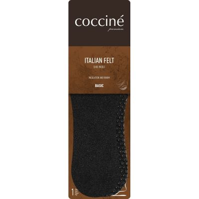 Coccinè Black Italian Felt - Зимни стелки от италиански филц