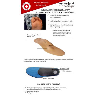 Coccinè Aron - Ортопедични кожени стелки за плоскостъпие