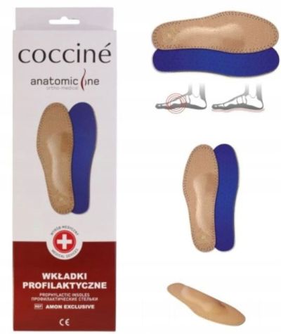 Coccinè Orto Amon Exclusive - Ортопедични кожени стелки за плоскостъпие