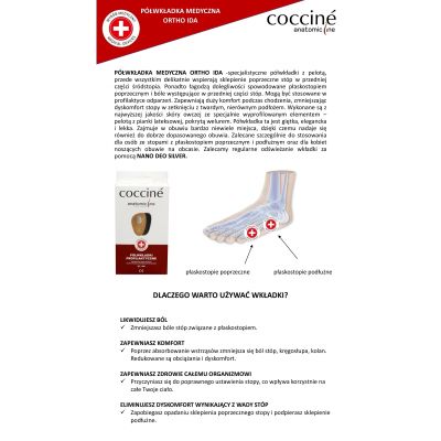 Coccinè Orto Ida - Ортопедични кожени стелки за метатарзална подкрепа