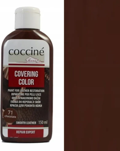  Coccinè Covering Color - Боя за възстановяване на кожени изделия, цвят шоколад