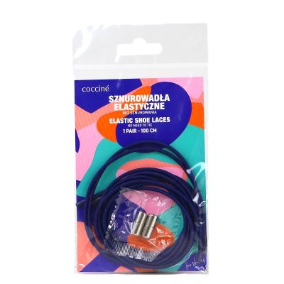 Coccinè Elastic Laces - Тъмносини ластични връзки, кръгли