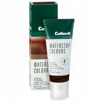 Collonil Waterstop Colours - Крем боя за обувки, тъмнокафява