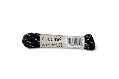 Coccinè Laces Trekking - Обли връзки за обувки, черно-бели